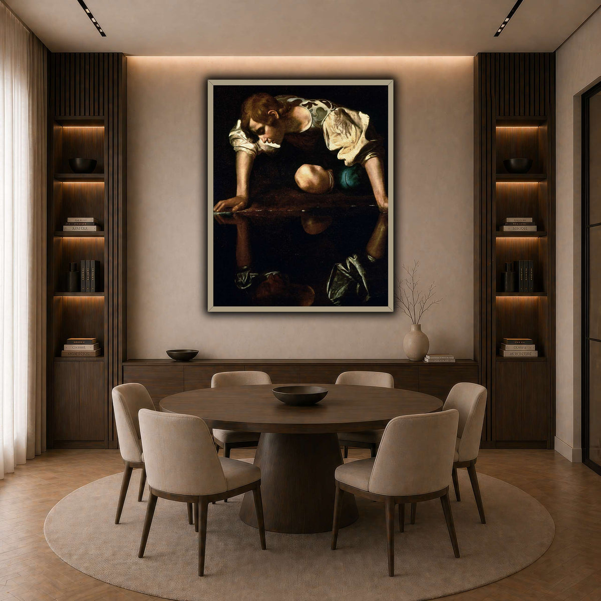 28 dark neutral-dining room