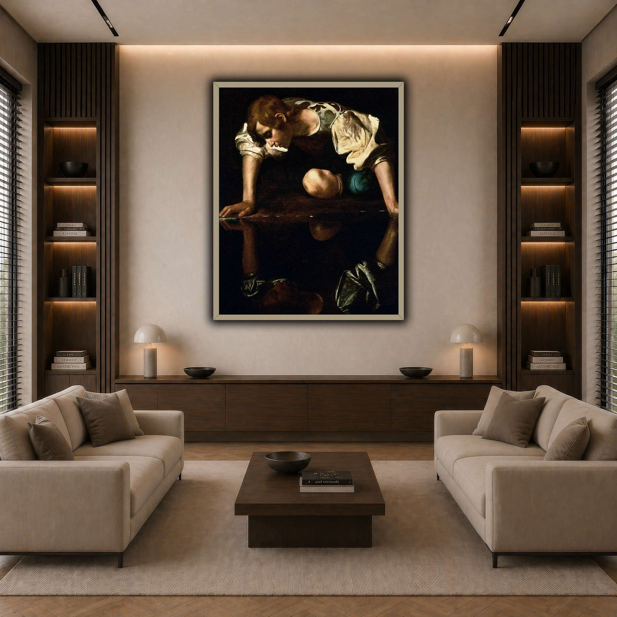 28 dark neutral-living room