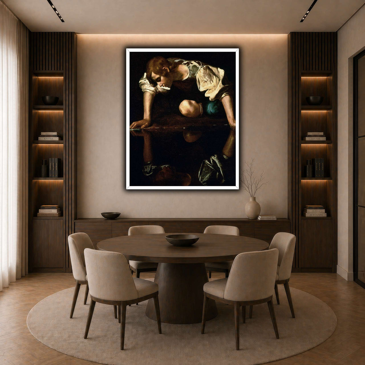 28 dark neutral-dining room