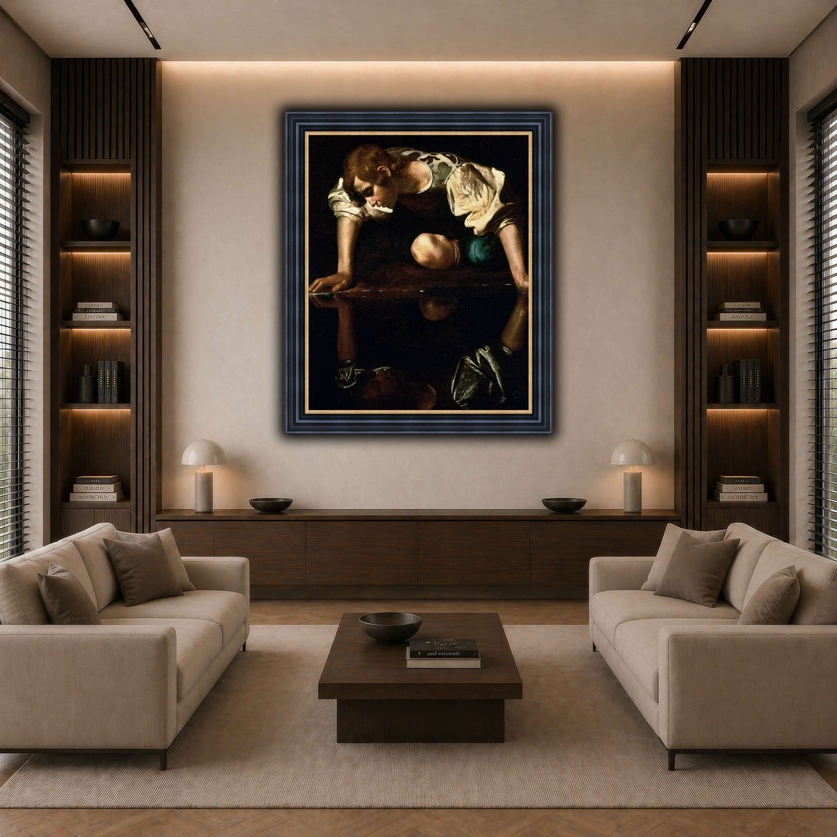 28 dark neutral-living room