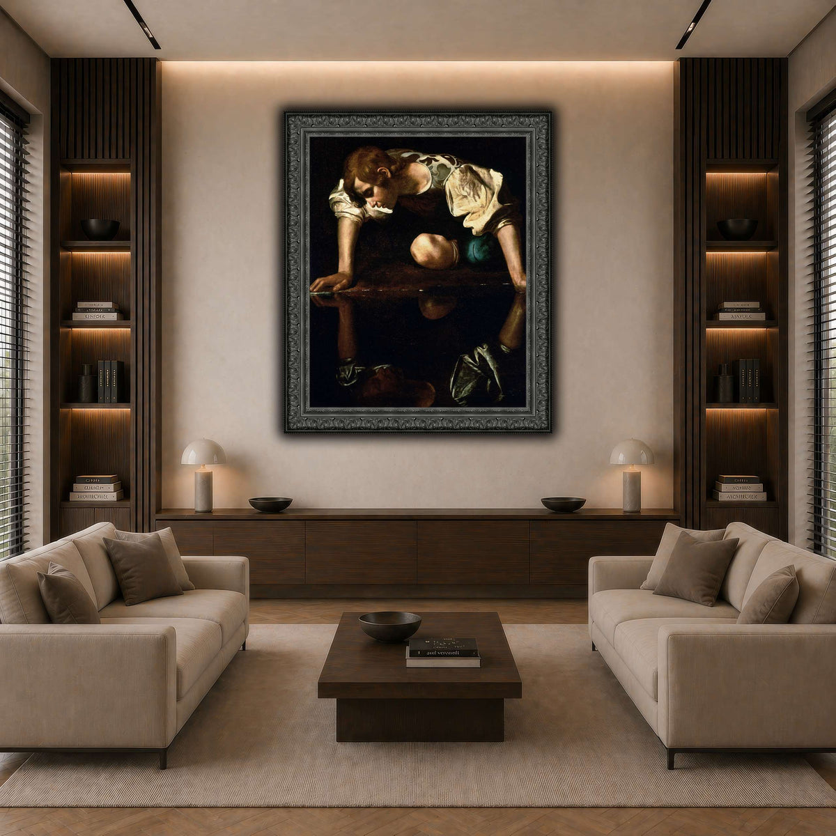 28 dark neutral-living room
