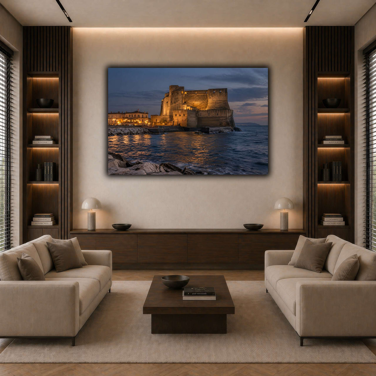 29_Castel_dell_Ovo_Naples dark neutral-living room