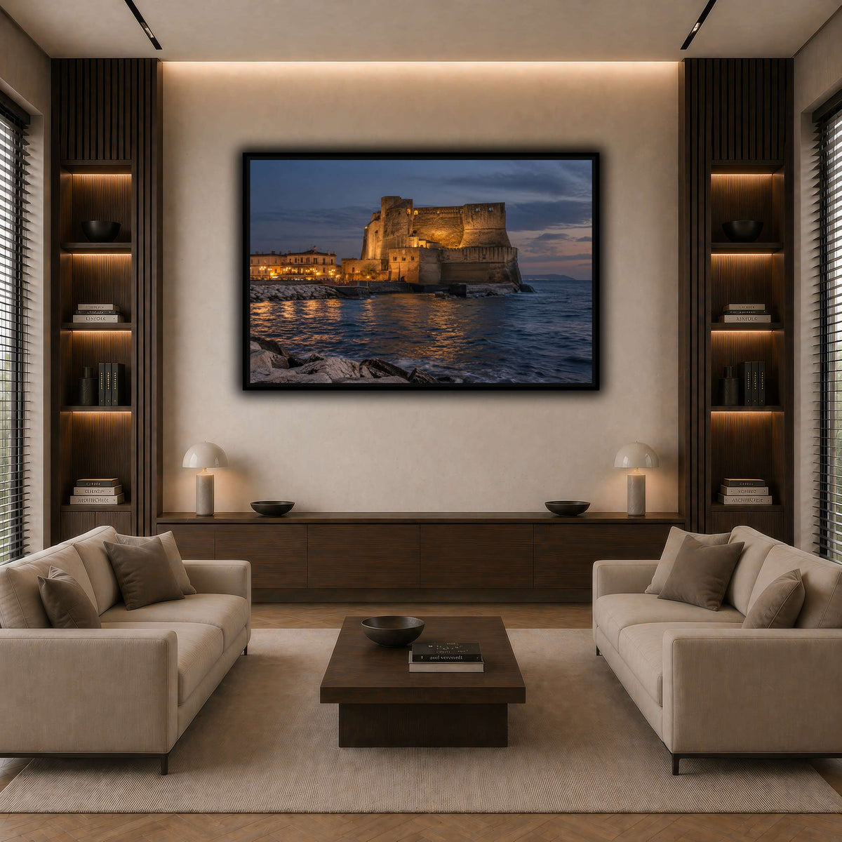 29_Castel_dell_Ovo_Naples dark neutral-living room