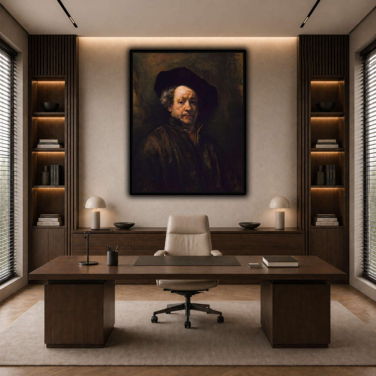 2_self_portrait_Rembrandt-van-Rijn dark neutral-office
