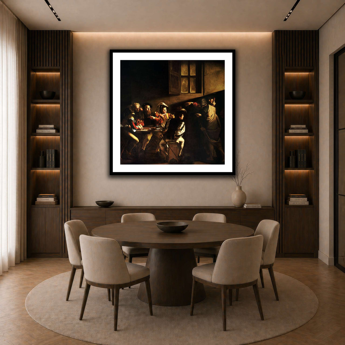 40 dark neutral-dining room