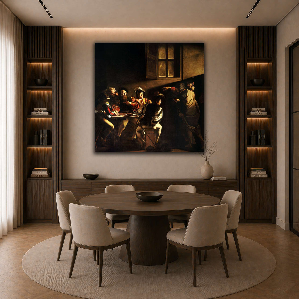 40 dark neutral-dining room