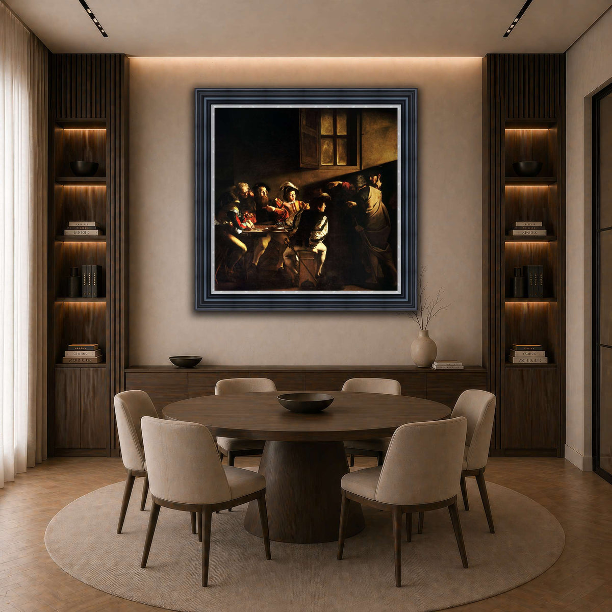 40 dark neutral-dining room