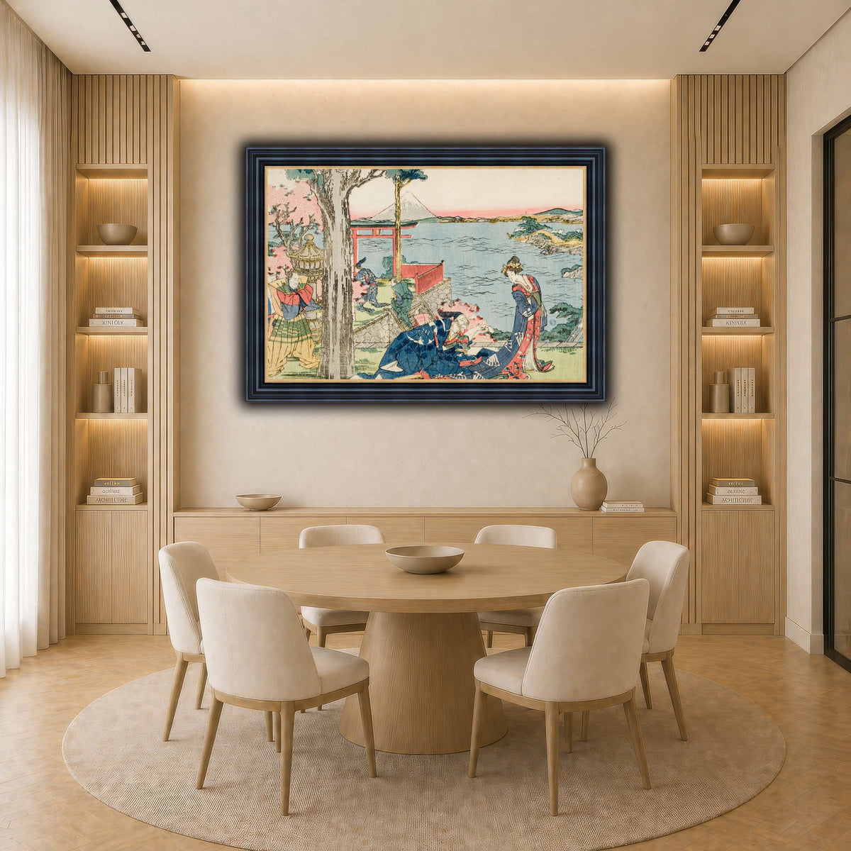4_Katsushika Hokusai light neutral-dining room