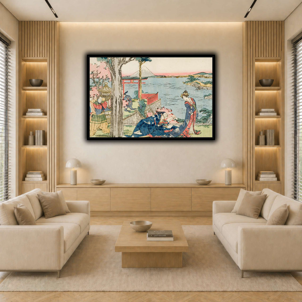 4_Katsushika Hokusai light neutral-living room
