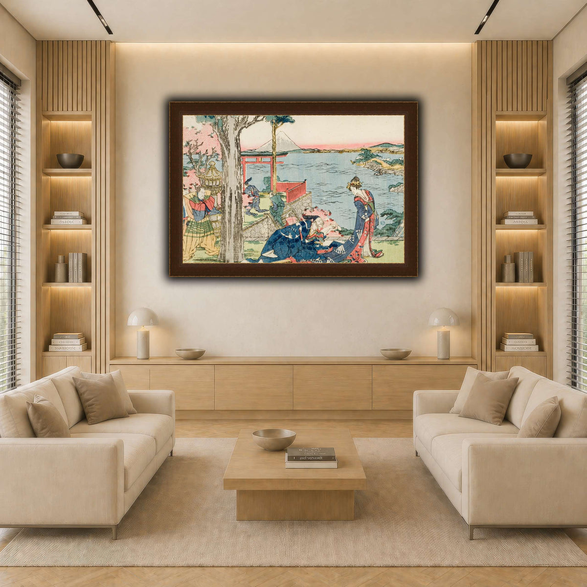 4_Katsushika Hokusai light neutral-living room