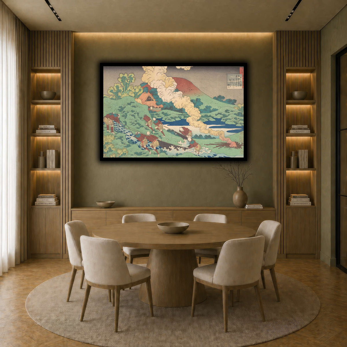 6_Katsushika Hokusai earth-dining room