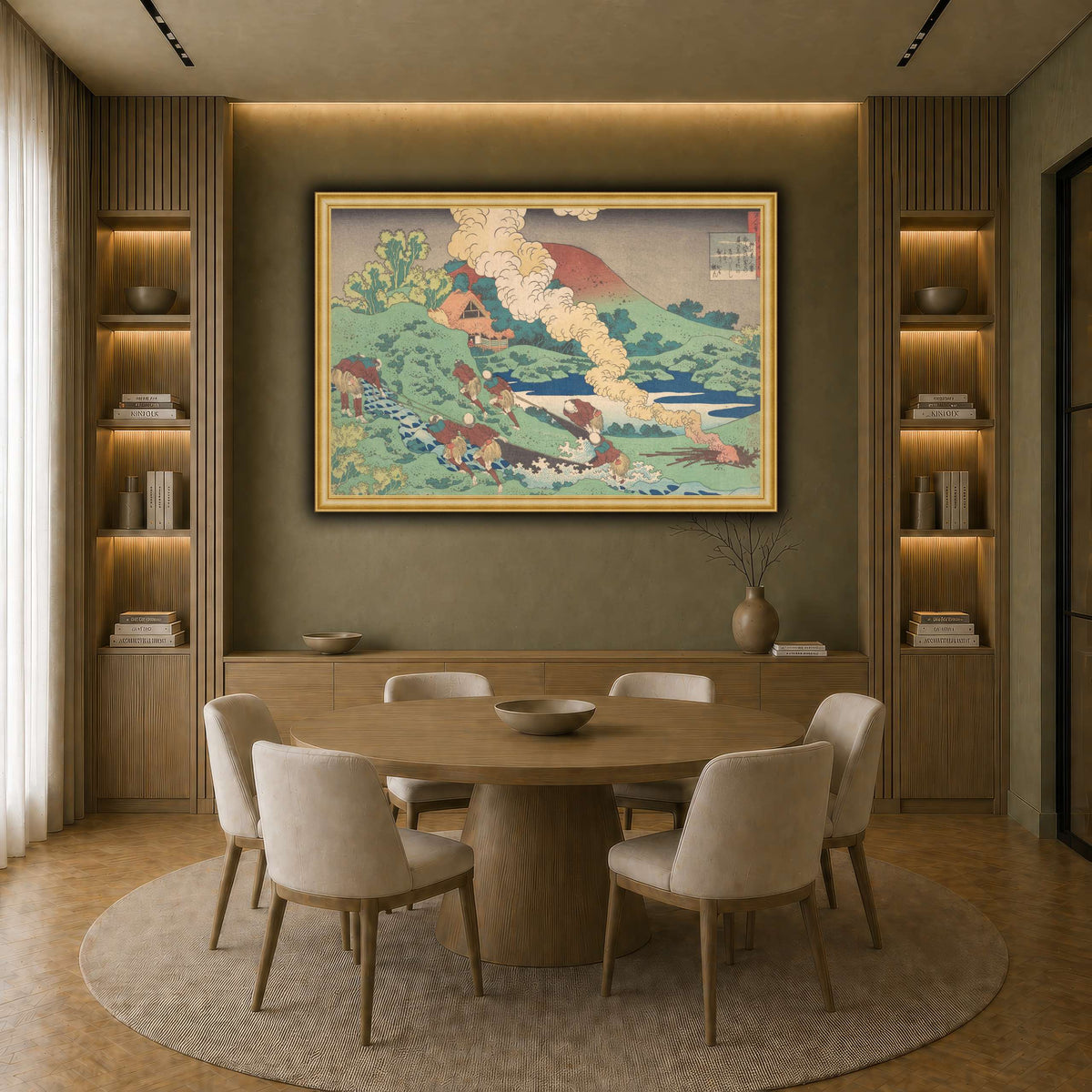 6_Katsushika Hokusai earth-dining room