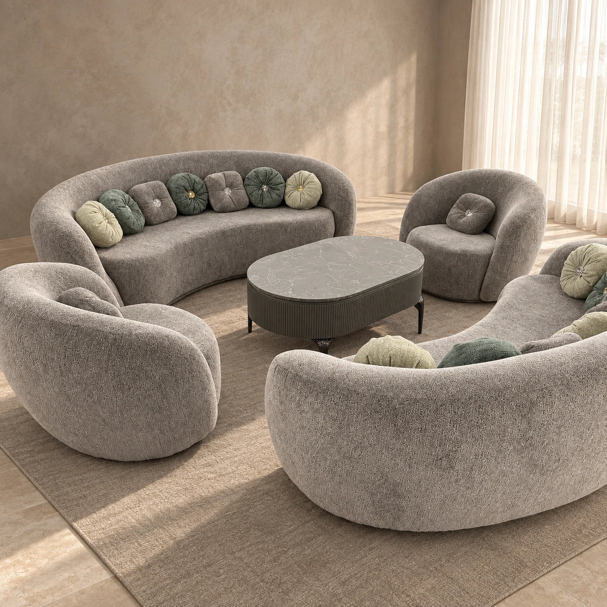 Oyster Sofa Set
