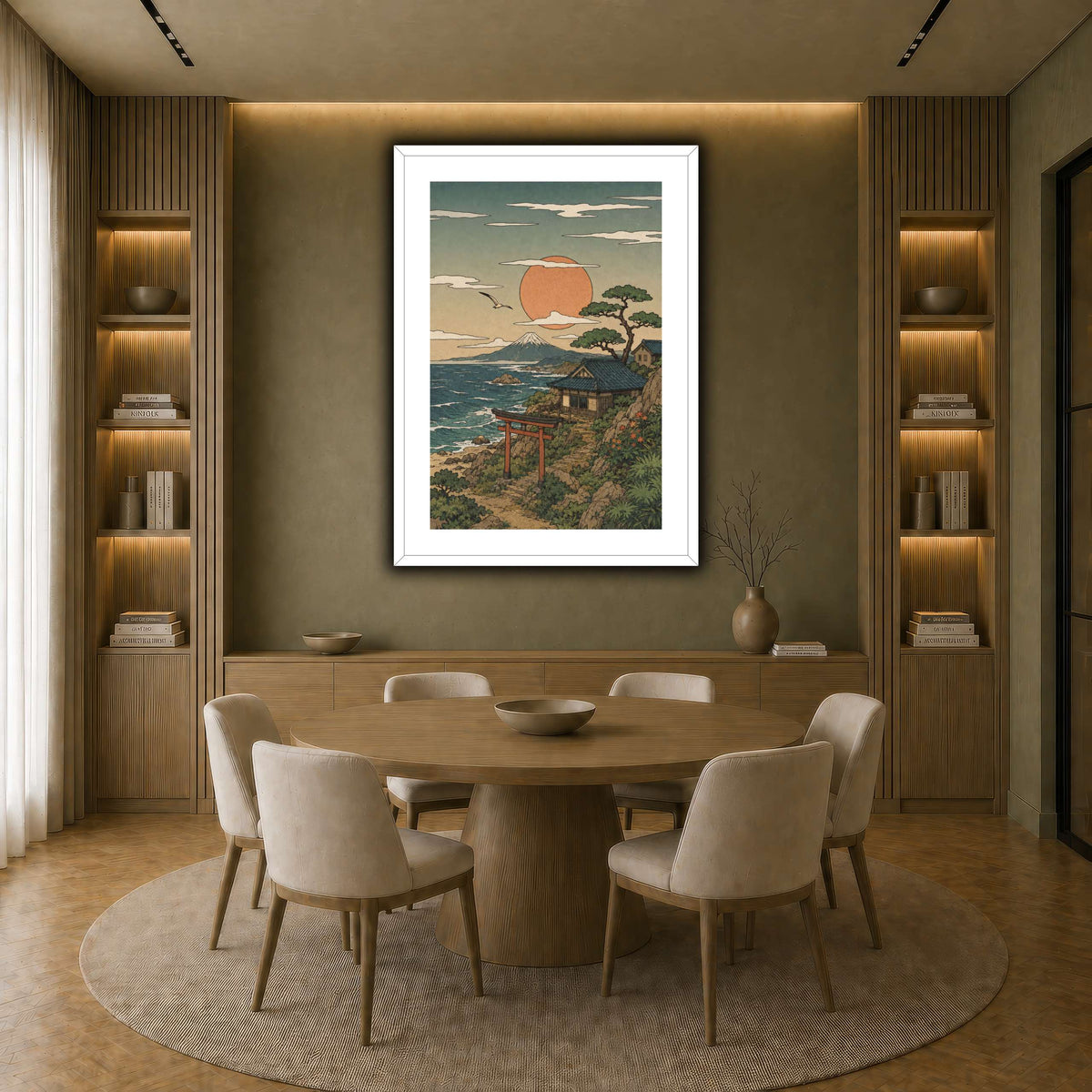 A View Toward Fuji earth-dining room