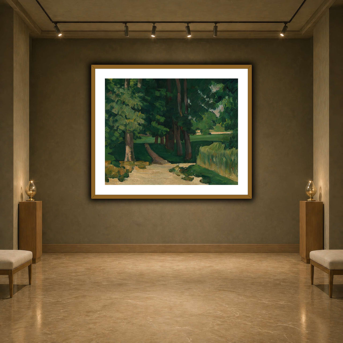 Allee_im_Jas_de_Bouffan_by_Paul_Cezanne earth-agallery