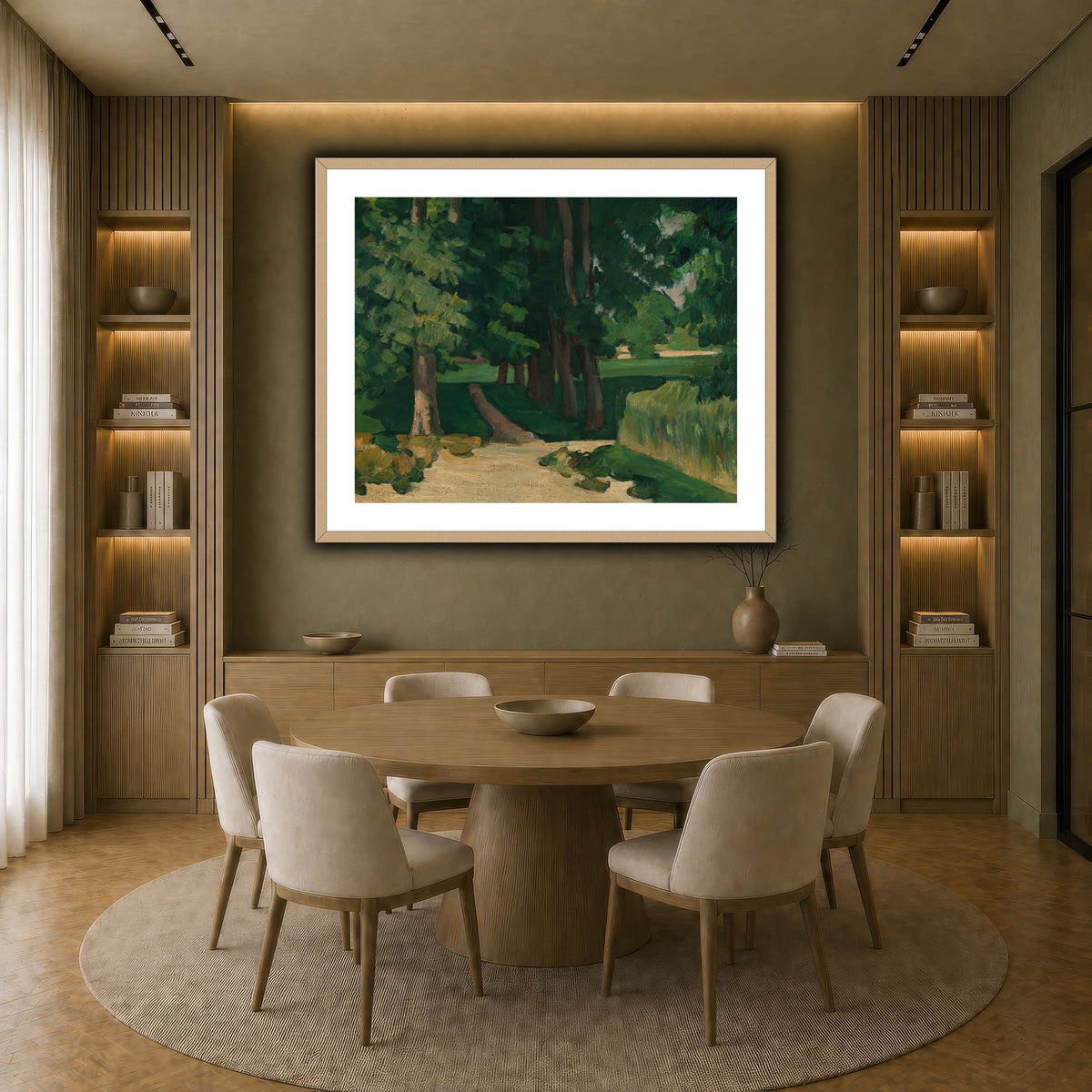 Allee_im_Jas_de_Bouffan_by_Paul_Cezanne earth-dining room