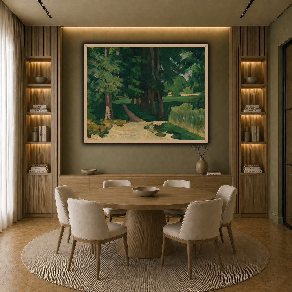 Allee_im_Jas_de_Bouffan_by_Paul_Cezanne earth-dining room