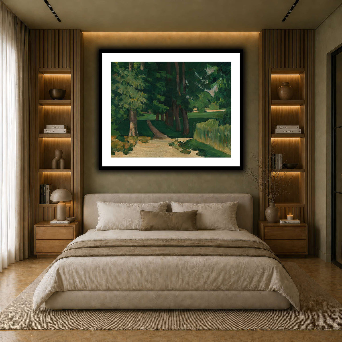 Allee_im_Jas_de_Bouffan_by_Paul_Cezanne earth-bedroom