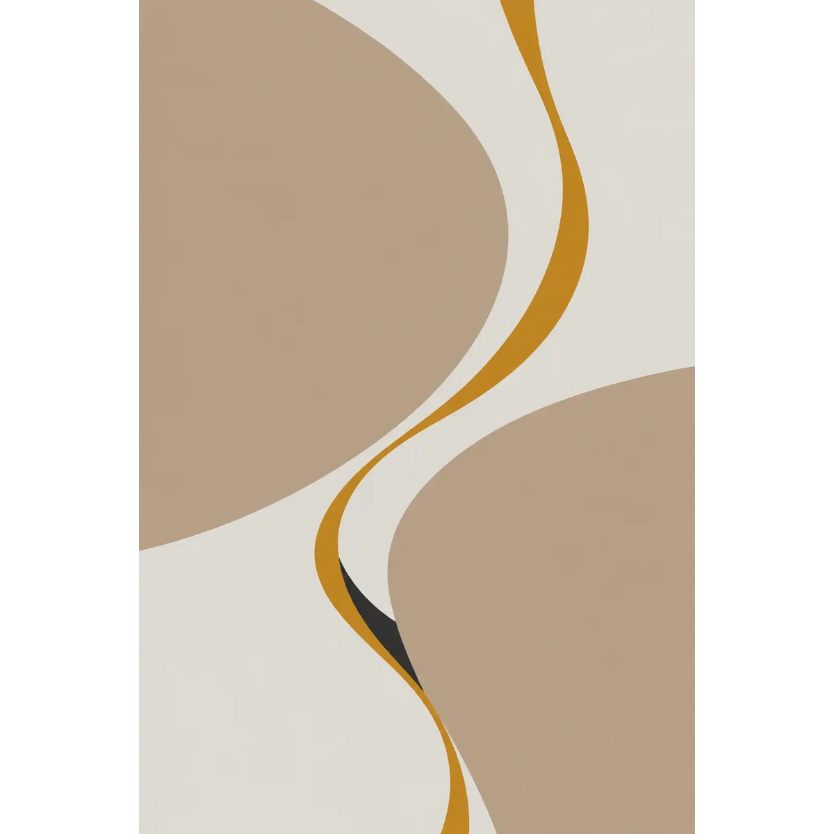 Amber Ribbon Between Sandstone Curves-1