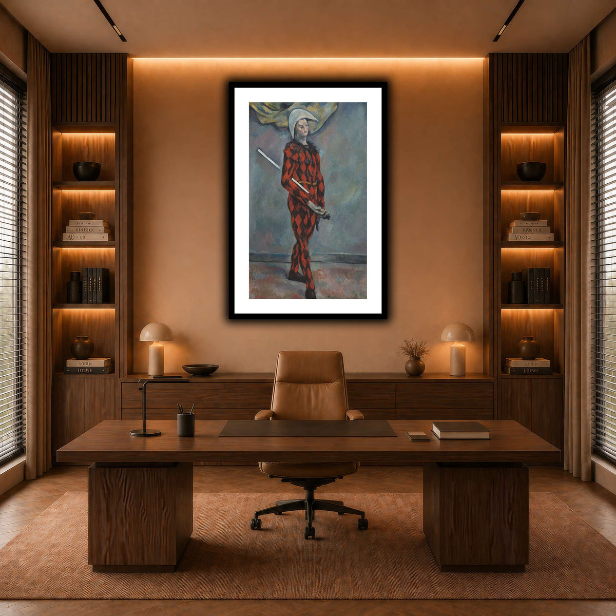 Arlequin_by_Paul_Cezanne warm-office