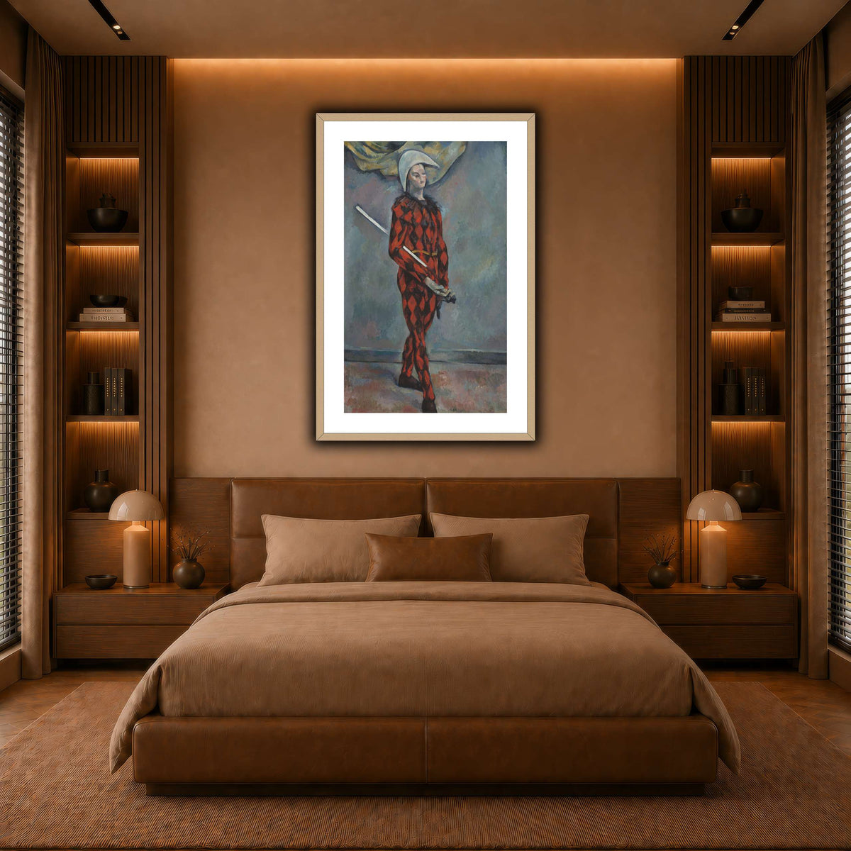 Arlequin_by_Paul_Cezanne warm-bedroom