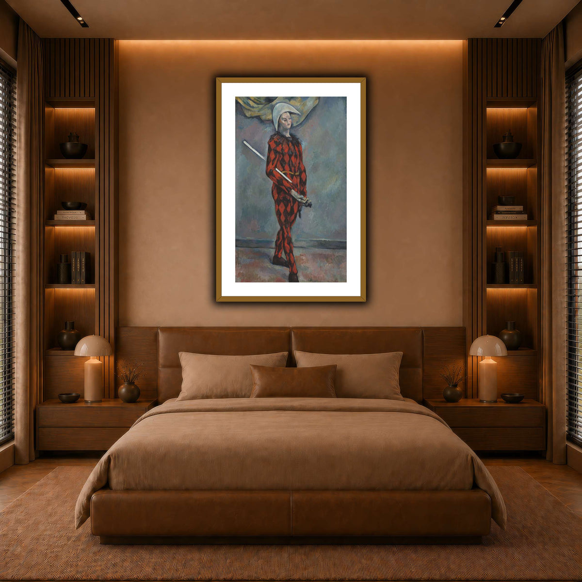 Arlequin_by_Paul_Cezanne warm-bedroom