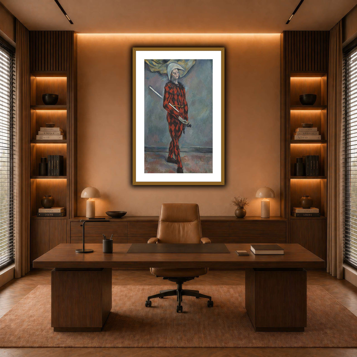 Arlequin_by_Paul_Cezanne warm-office