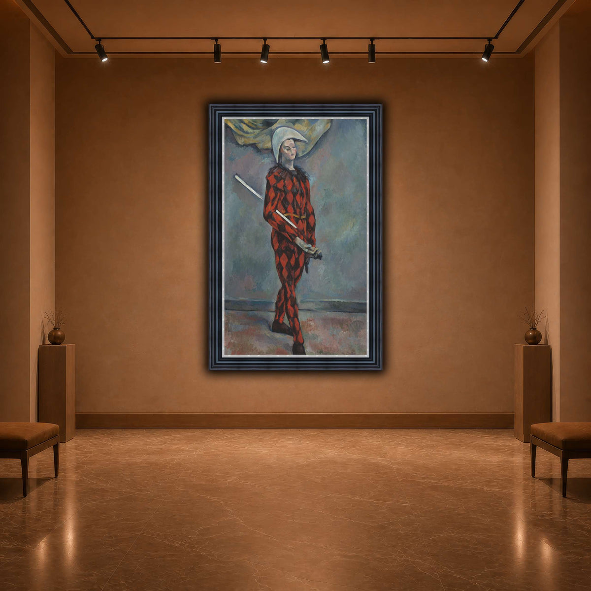 Arlequin_by_Paul_Cezanne warm-agallery