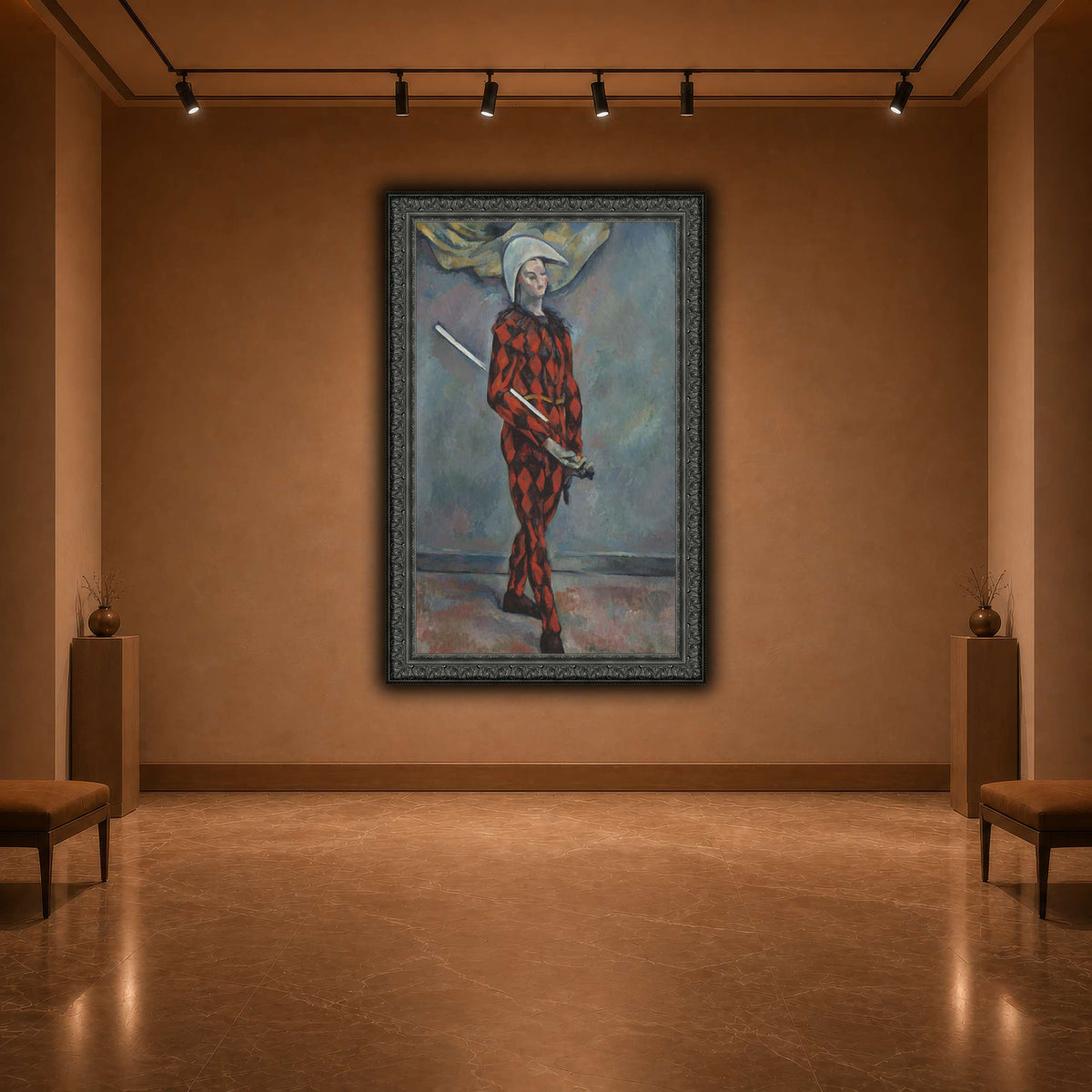 Arlequin_by_Paul_Cezanne warm-agallery