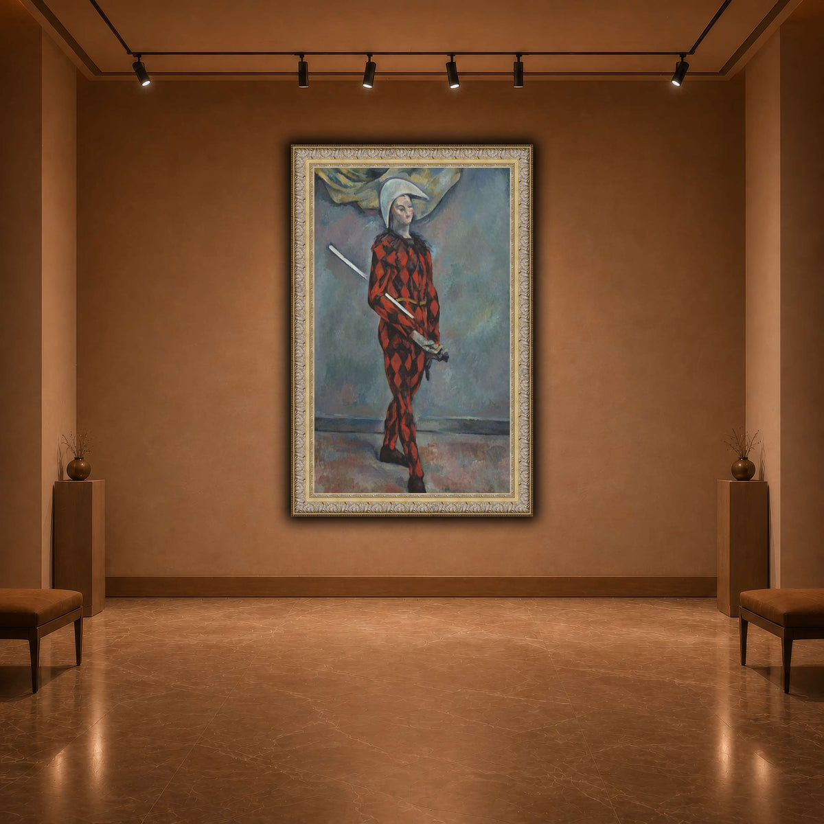 Arlequin_by_Paul_Cezanne warm-agallery