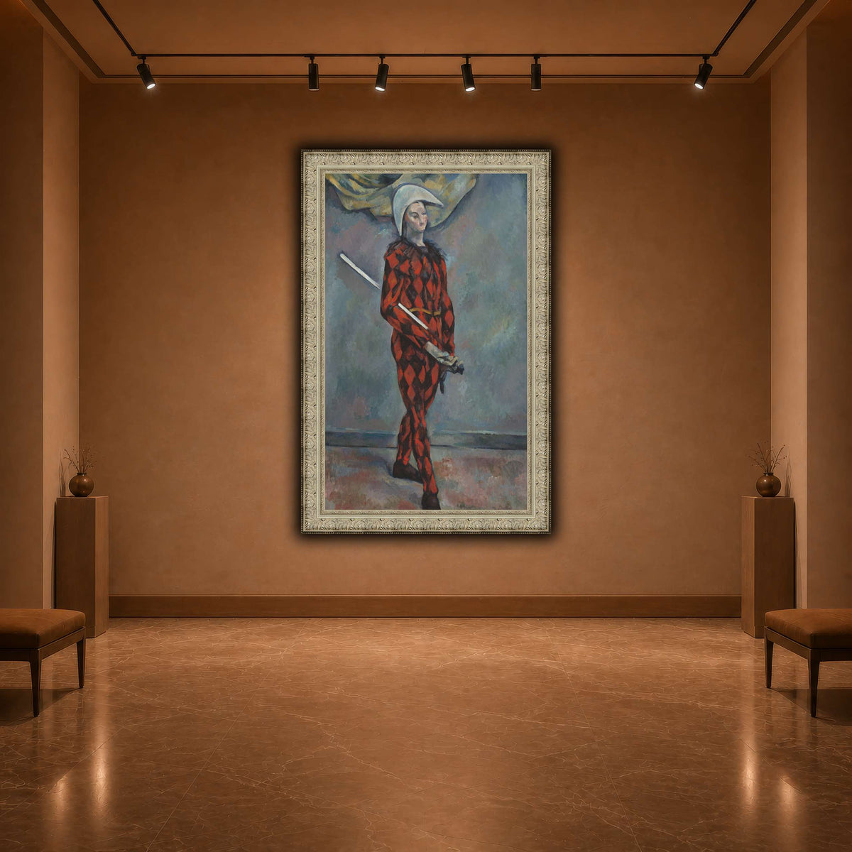 Arlequin_by_Paul_Cezanne warm-agallery