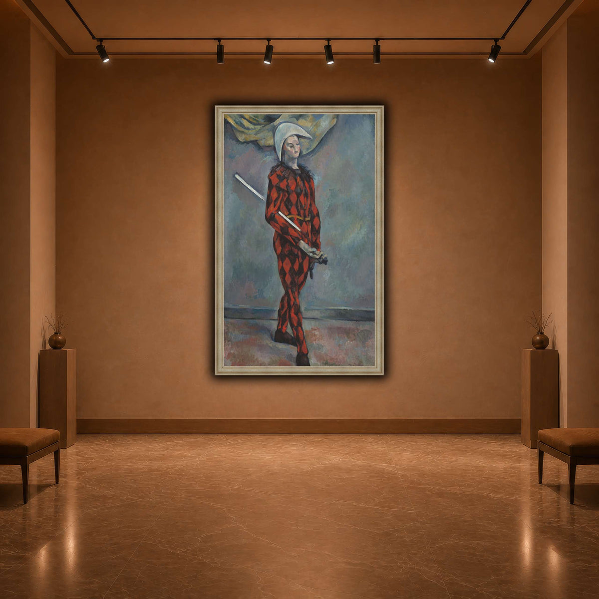 Arlequin_by_Paul_Cezanne warm-agallery