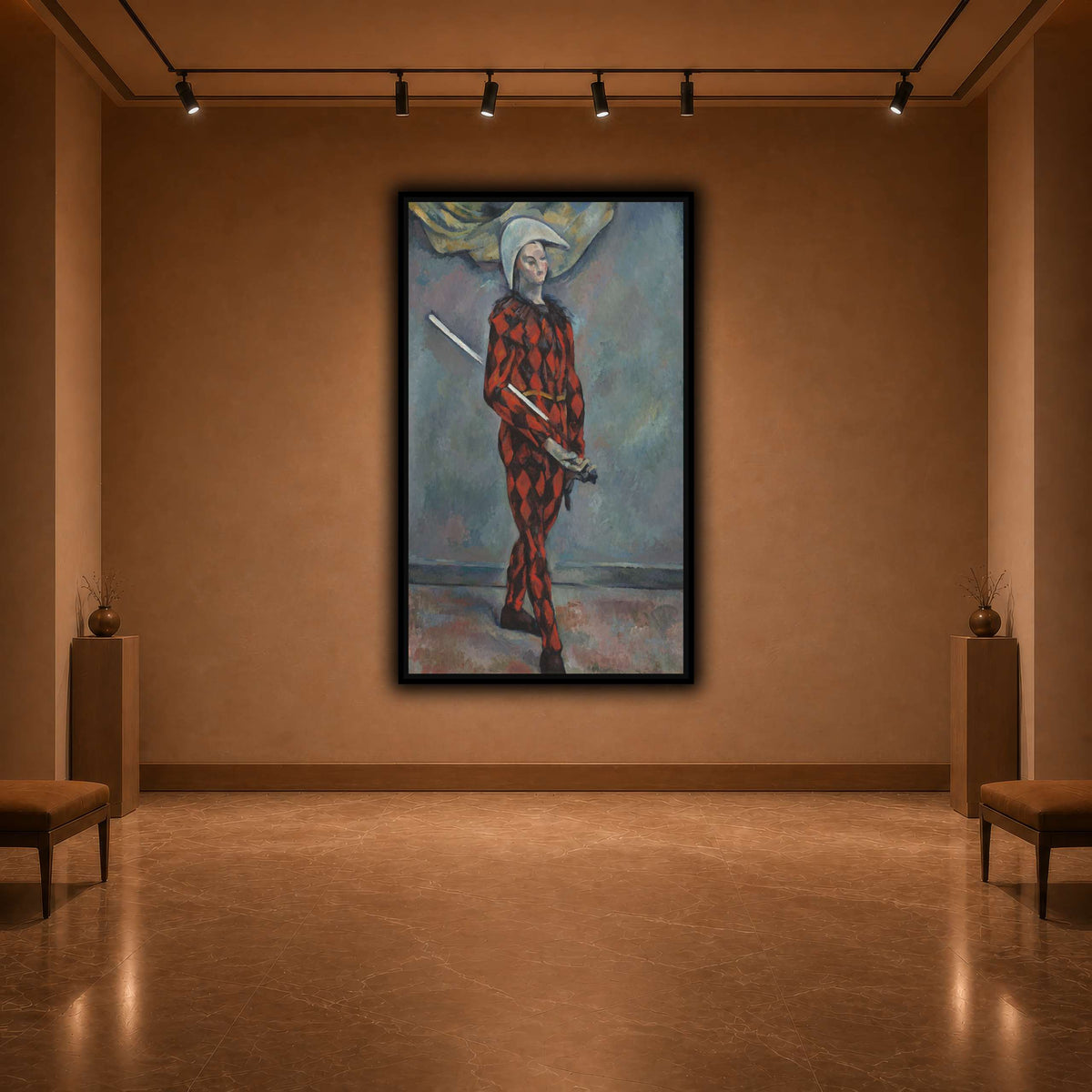 Arlequin_by_Paul_Cezanne warm-agallery