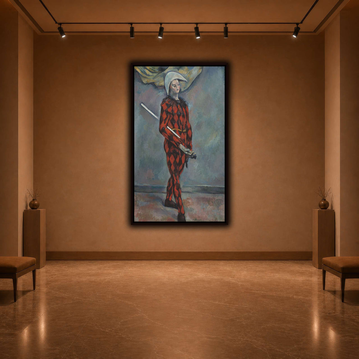 Arlequin_by_Paul_Cezanne warm-agallery