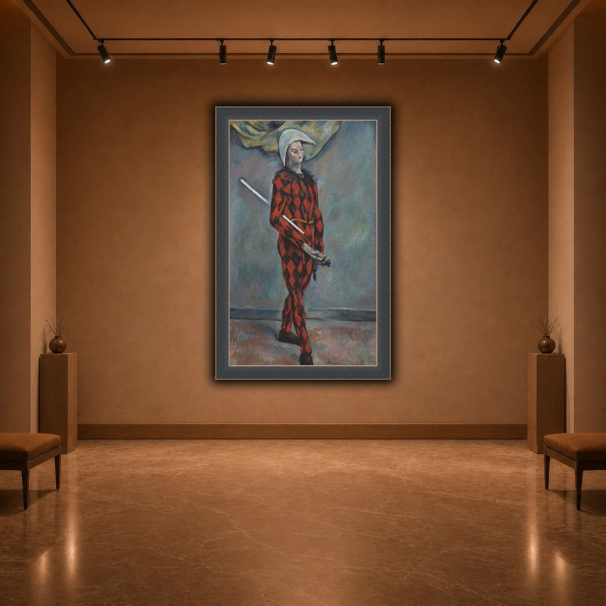 Arlequin_by_Paul_Cezanne warm-agallery
