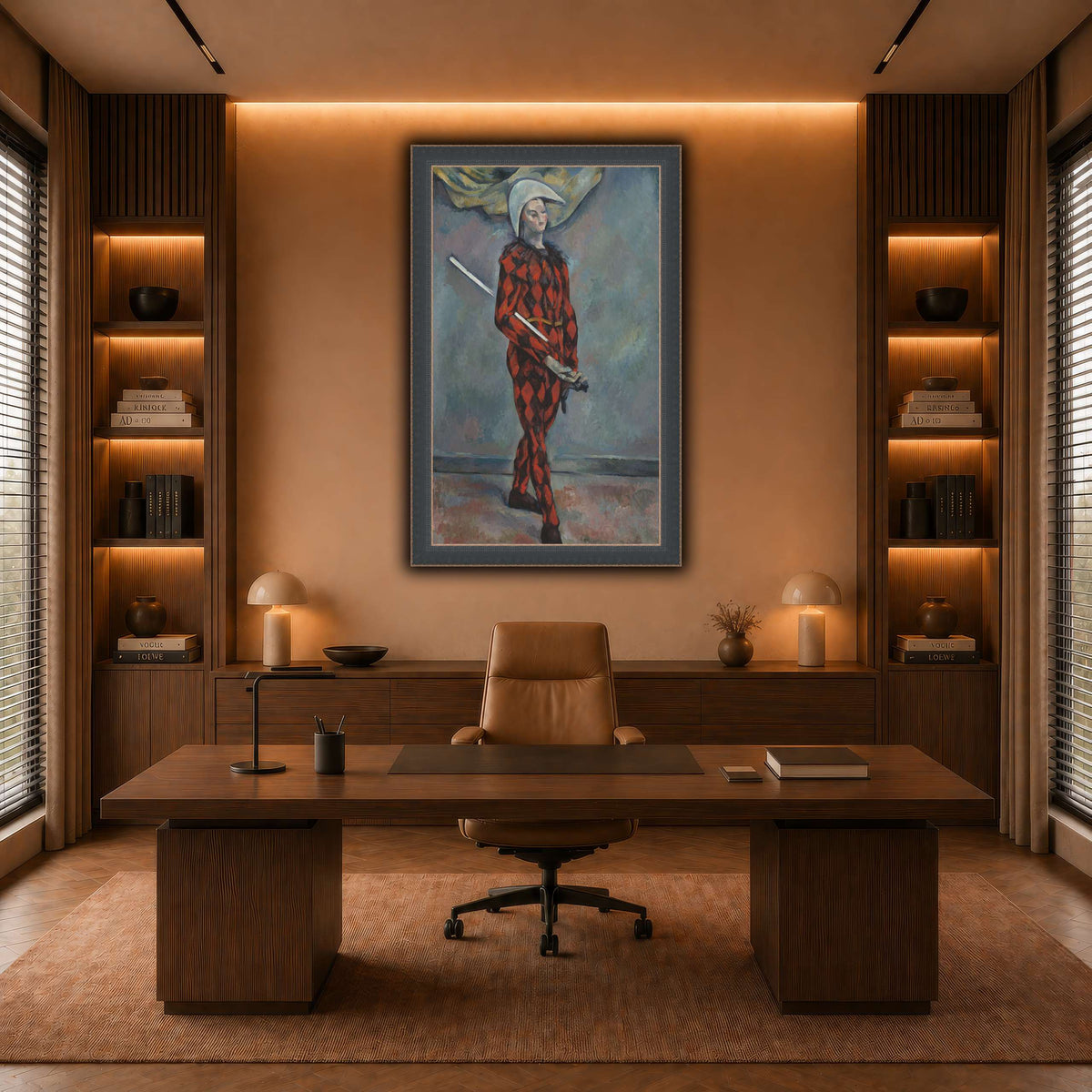 Arlequin_by_Paul_Cezanne warm-office