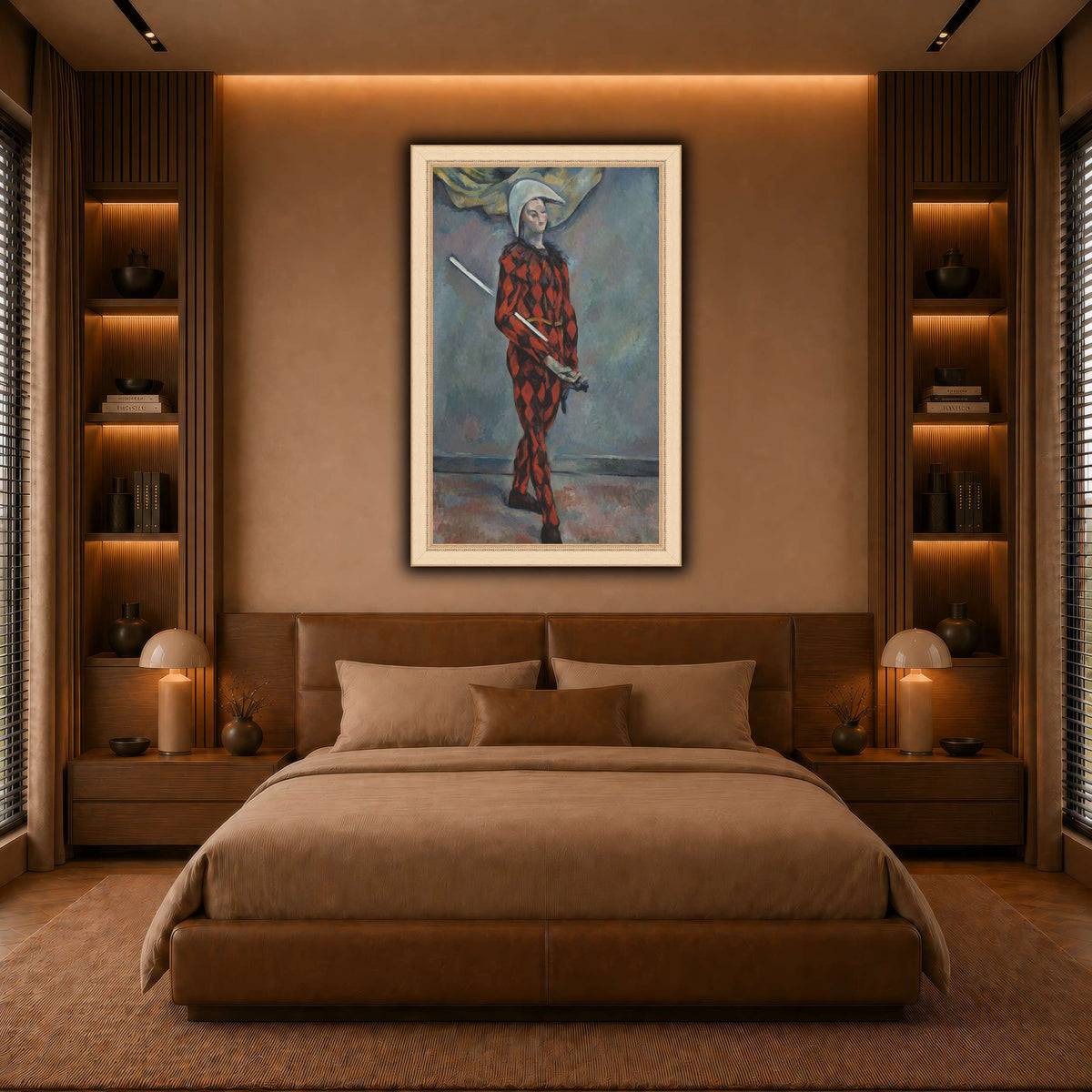 Arlequin_by_Paul_Cezanne warm-bedroom