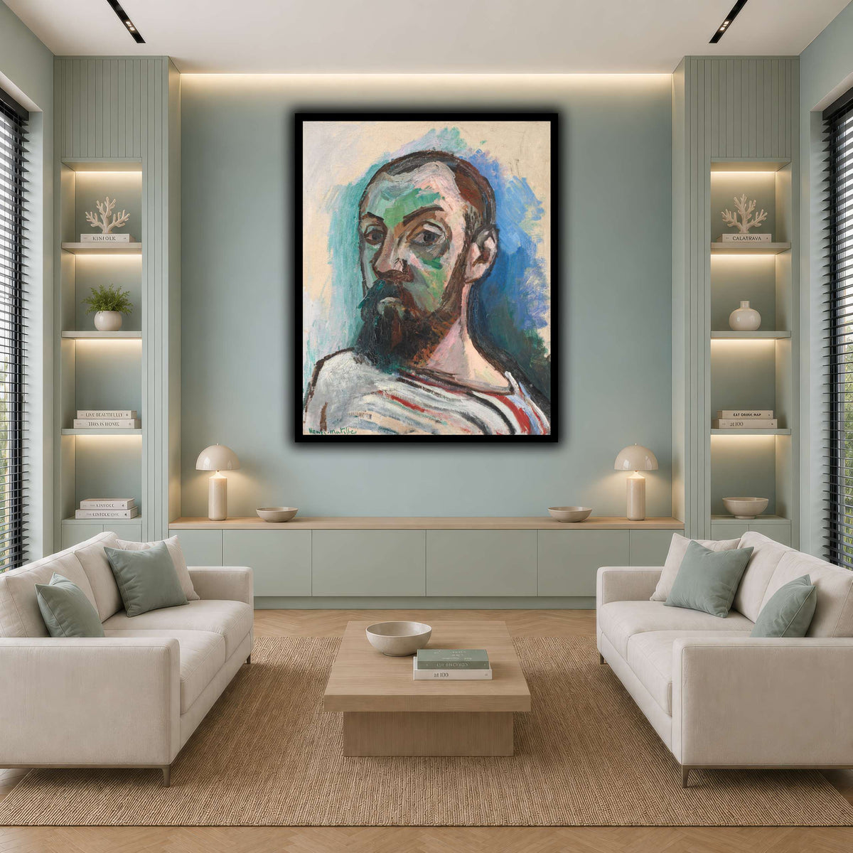 Autoportrait,_Henri_Matisse cool-living room