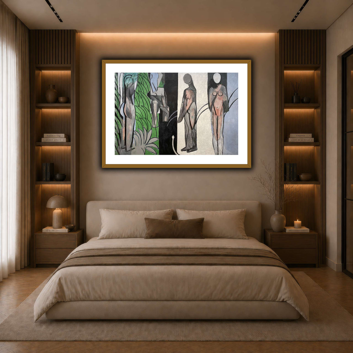 Bathers_by_a_River_Henri_Matisse dark neutral-bedroom