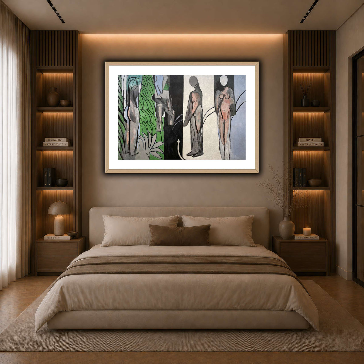 Bathers_by_a_River_Henri_Matisse dark neutral-bedroom