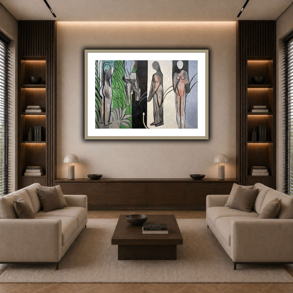 Bathers_by_a_River_Henri_Matisse dark neutral-living room