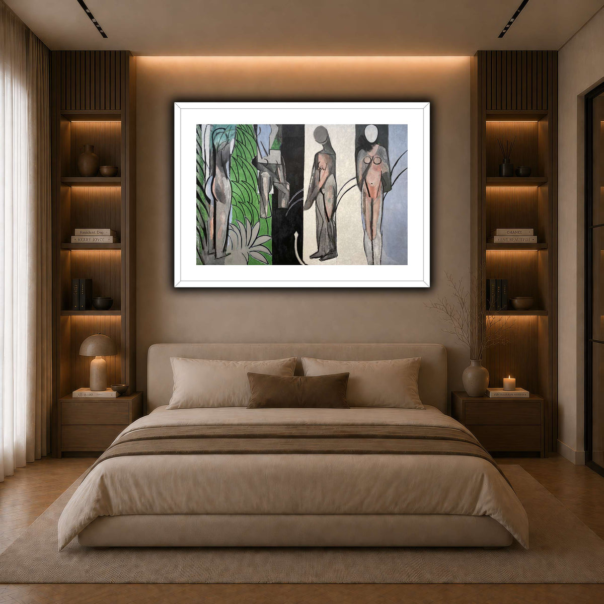 Bathers_by_a_River_Henri_Matisse dark neutral-bedroom