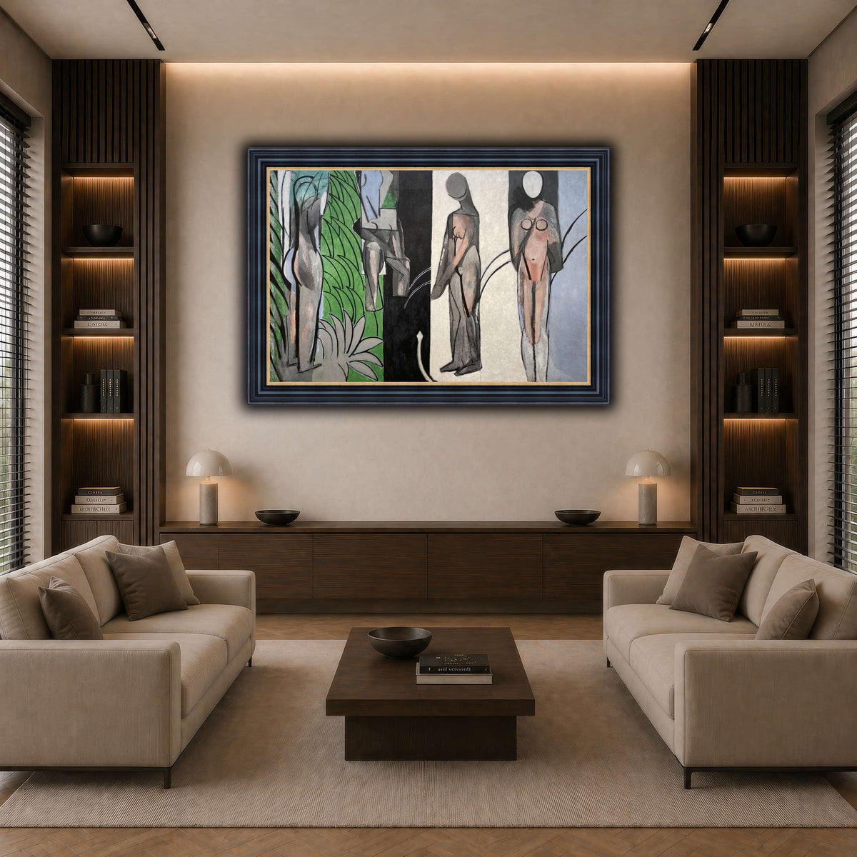 Bathers_by_a_River_Henri_Matisse dark neutral-living room