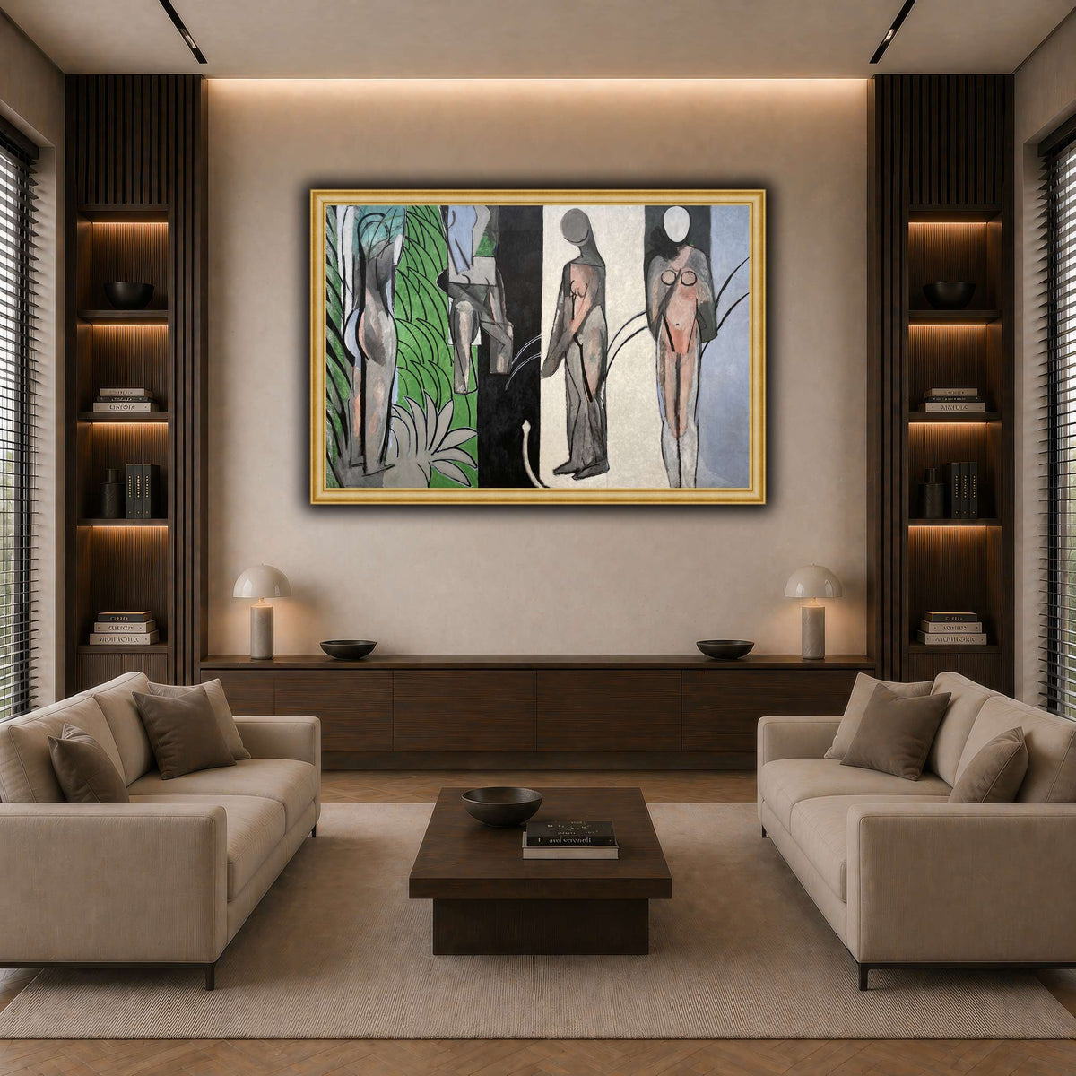 Bathers_by_a_River_Henri_Matisse dark neutral-living room