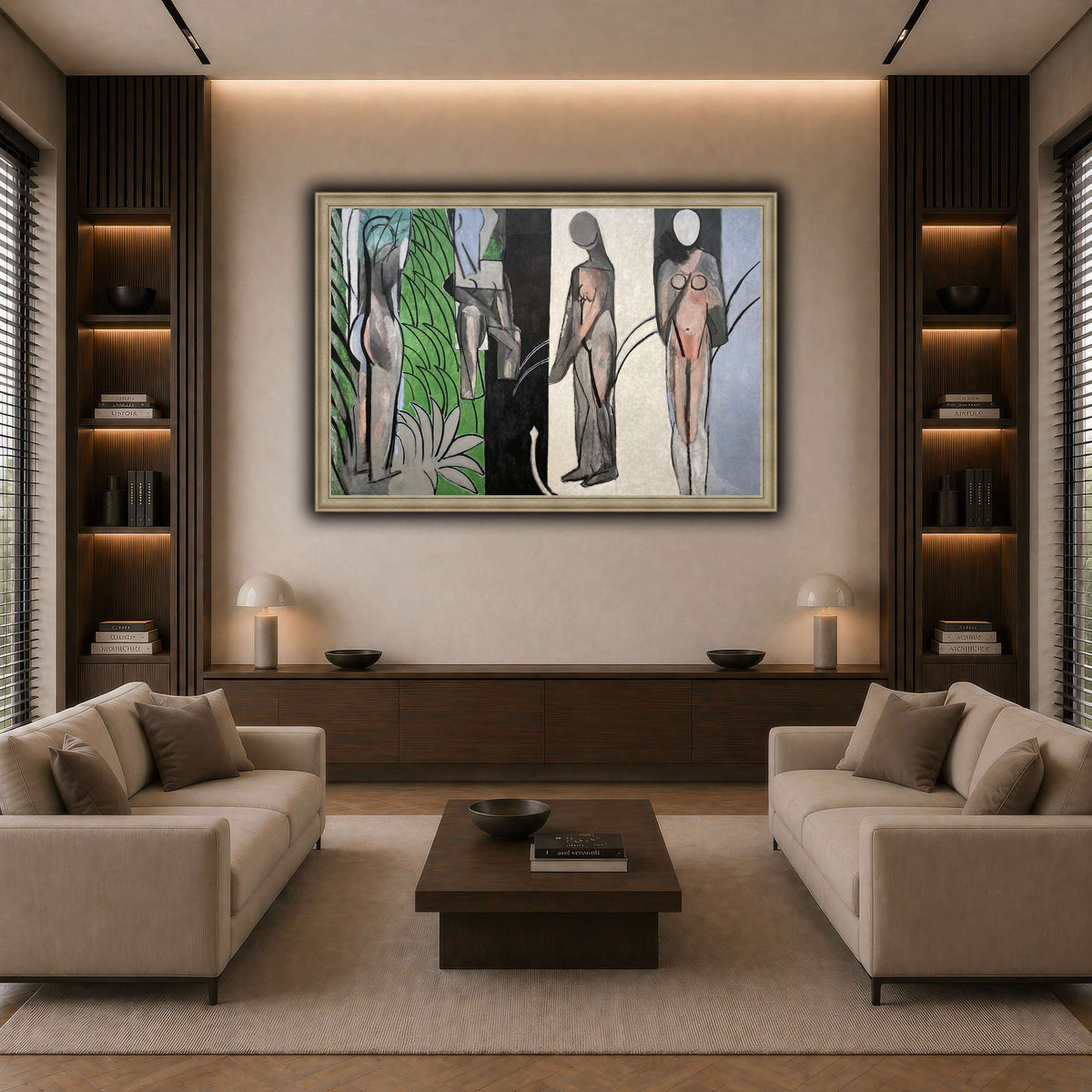 Bathers_by_a_River_Henri_Matisse dark neutral-living room