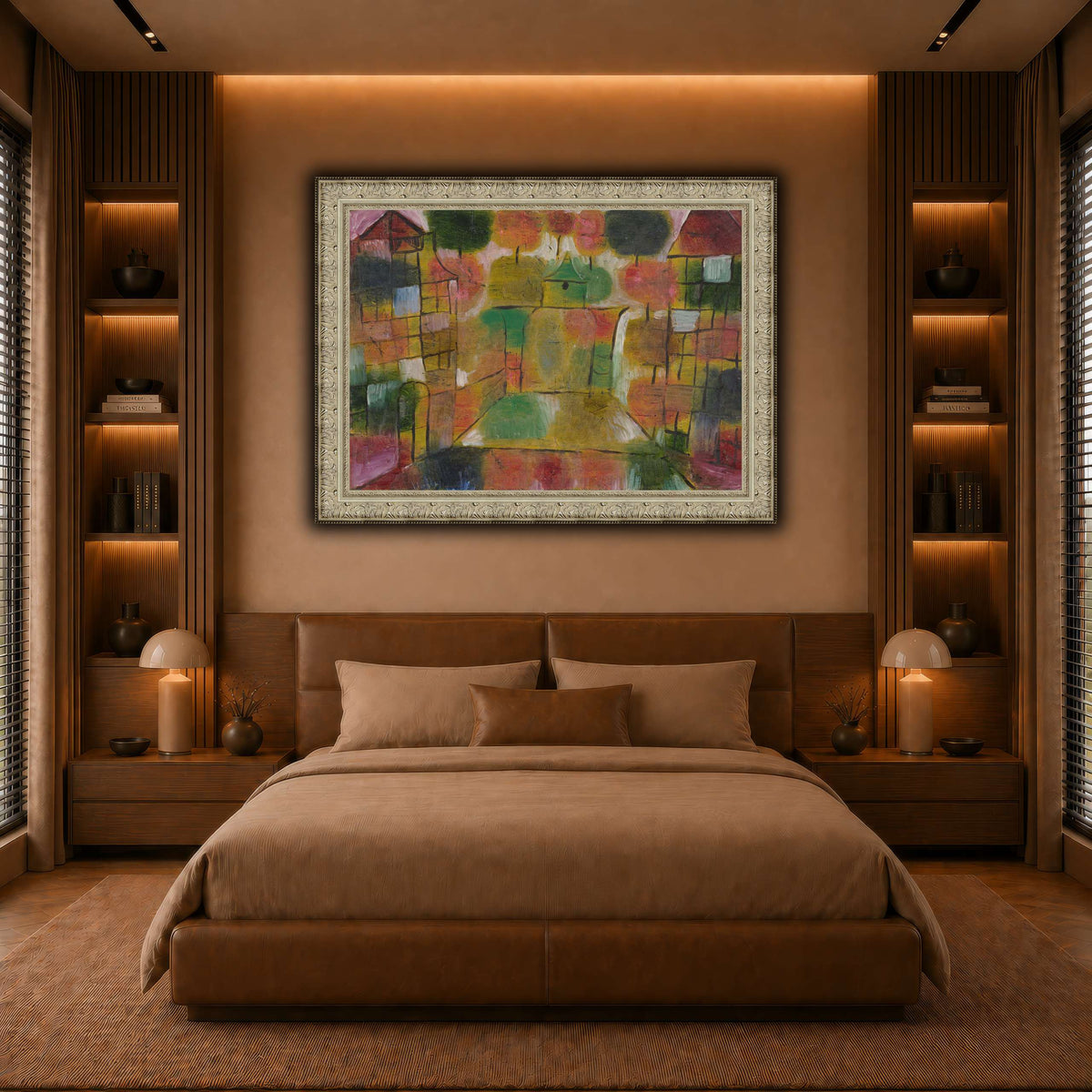 Baum-und-Architektur-Rhythmen-Tree-and-Architecture-Rhythms-1920_paul-klee warm-bedroom