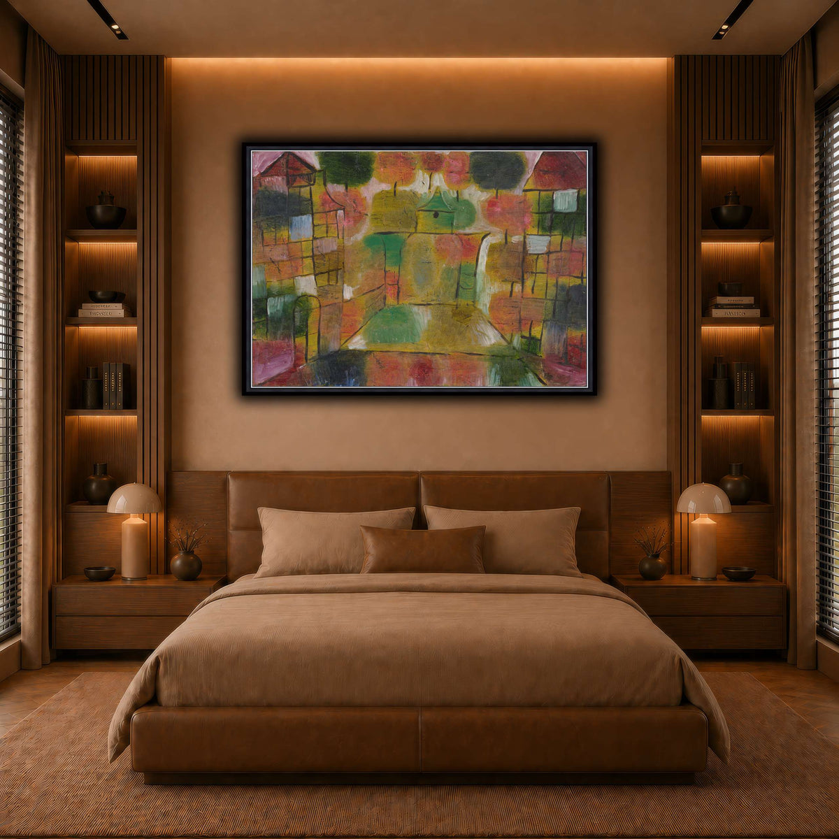 Baum-und-Architektur-Rhythmen-Tree-and-Architecture-Rhythms-1920_paul-klee warm-bedroom