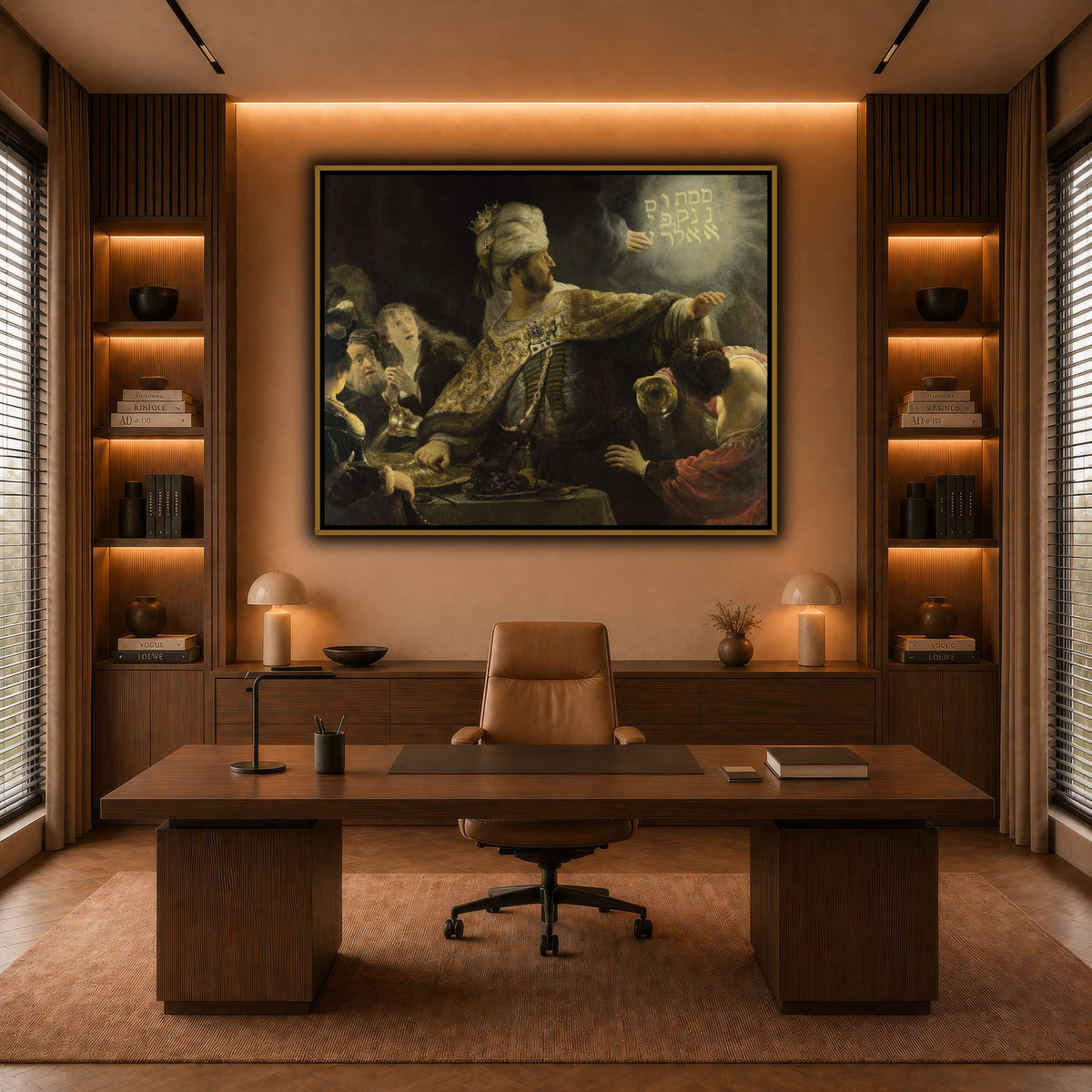 Belsazar_Rembrandt-van-Rijn warm-office