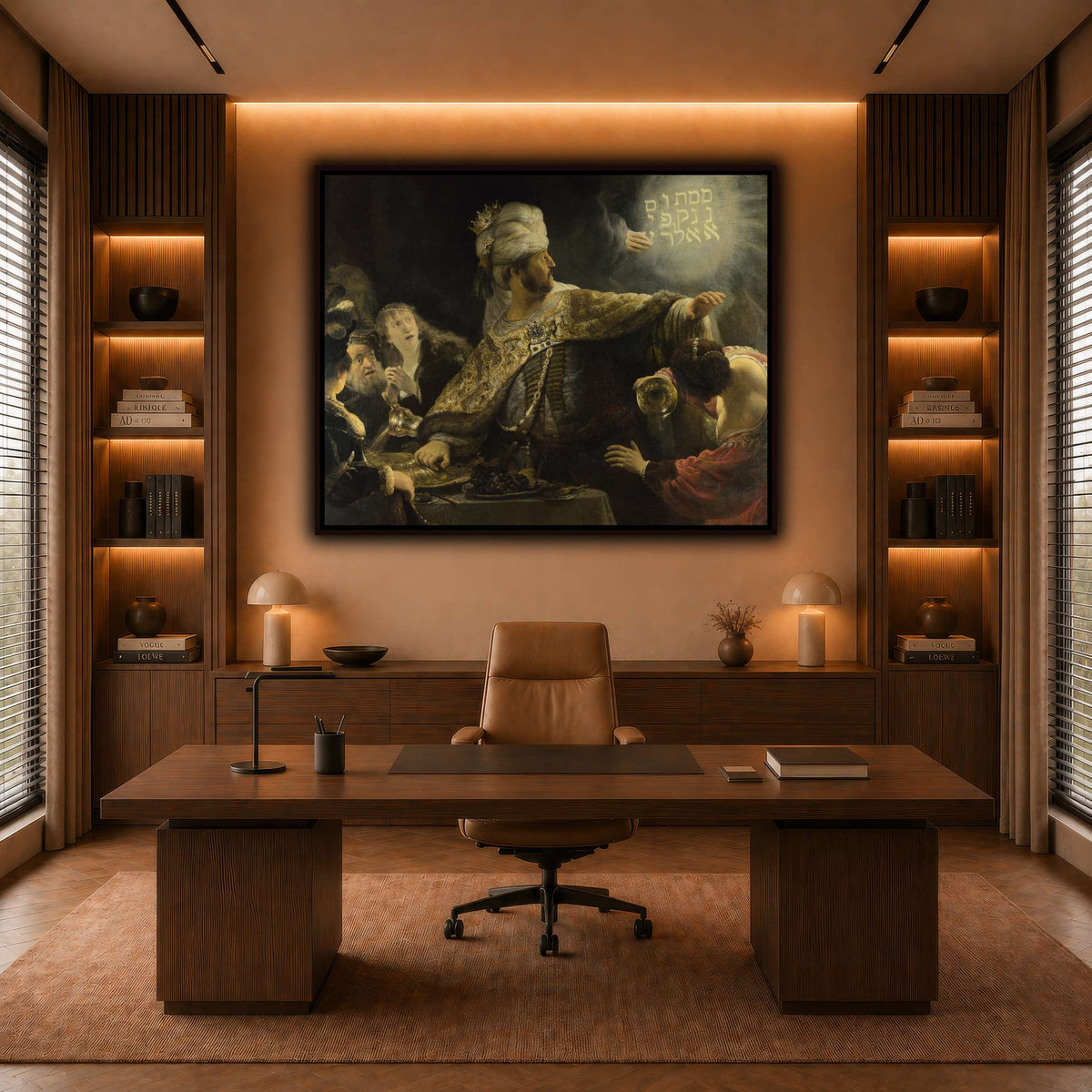 Belsazar_Rembrandt-van-Rijn warm-office