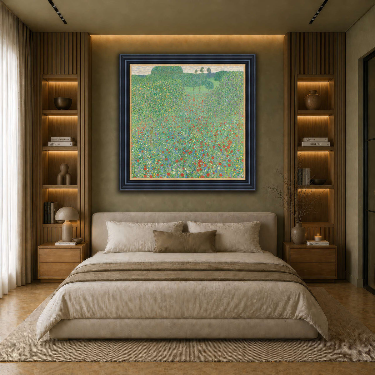 Blooming_Poppies_-_Klimt earth-bedroom